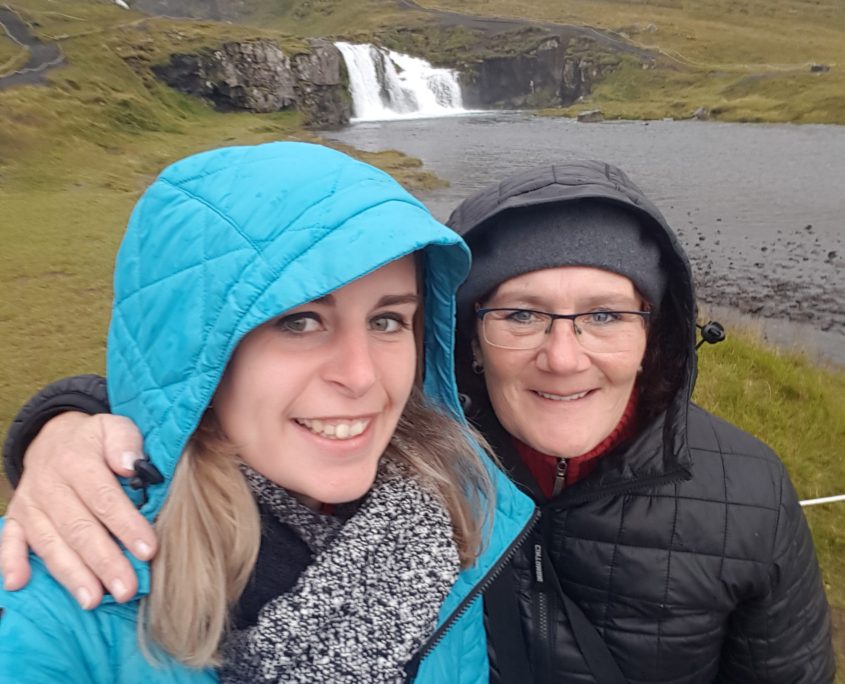 Kirkjufellsfoss Marieke en Idy