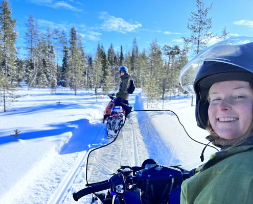 Sneeuwscootertocht Granö Beckasin