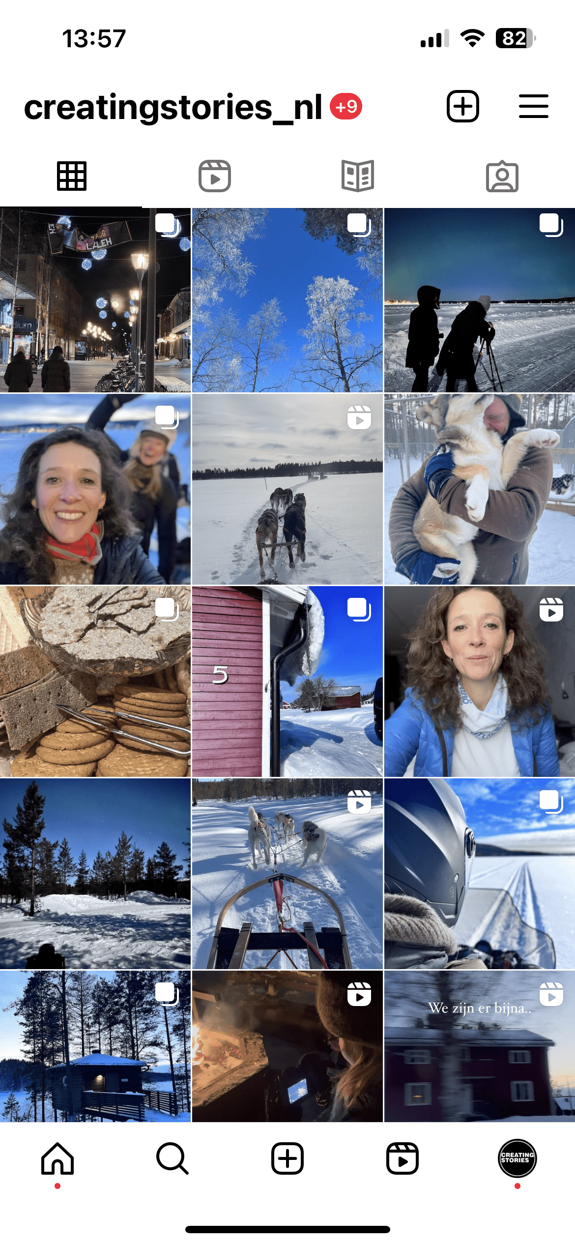 Creating Stories Instagram feed - Zweden