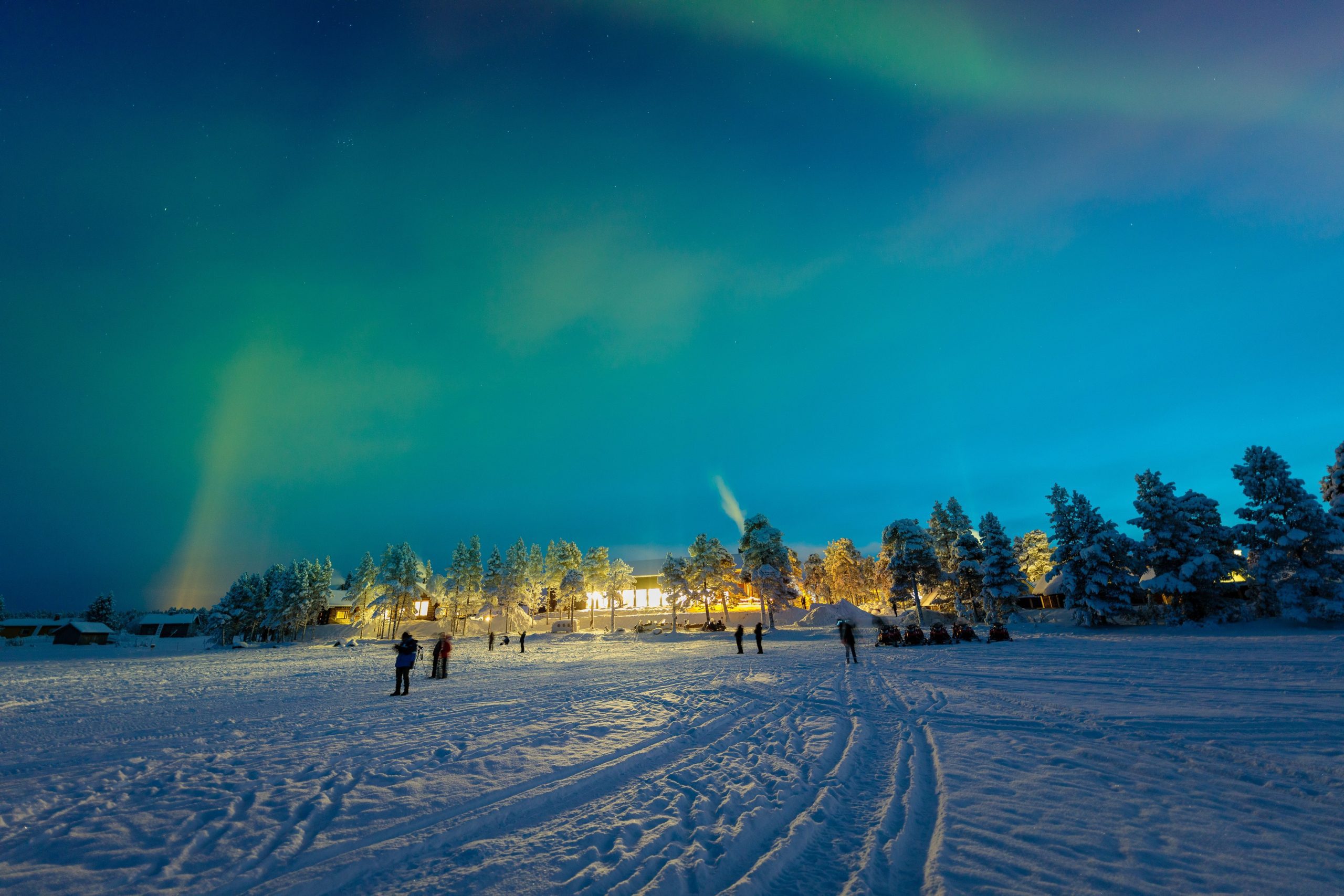 Fins Lapland wintervakantie - noorderlichtwandeling