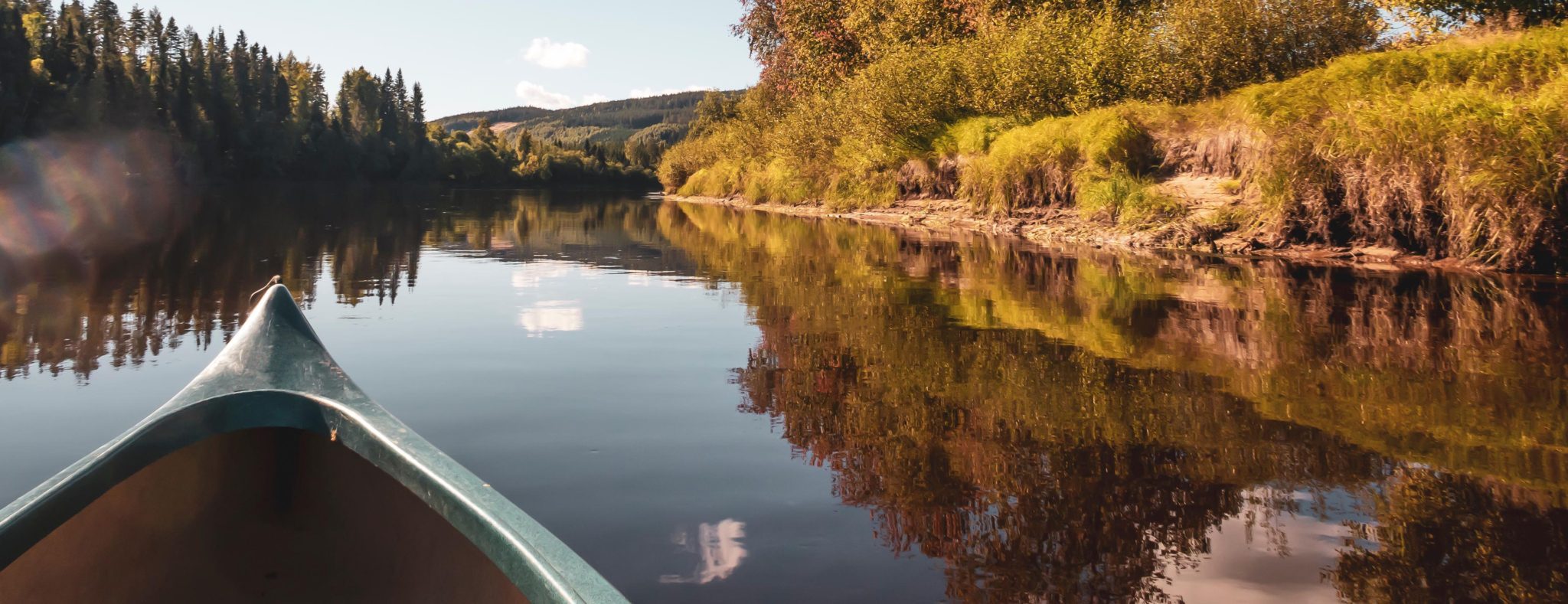 Kanoën op de Klarälven rivier, Zweden