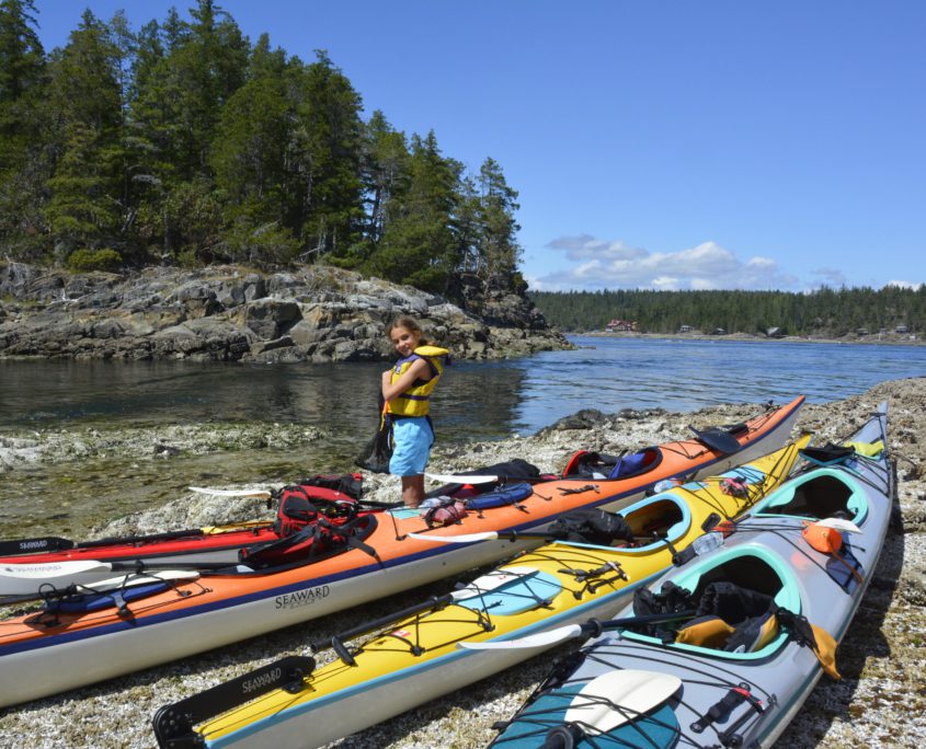 Kayakken bij Desolation Sound, Britisch Columbia