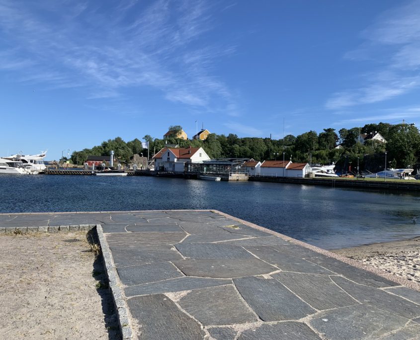 Noorwegen Kristiansand aan het water