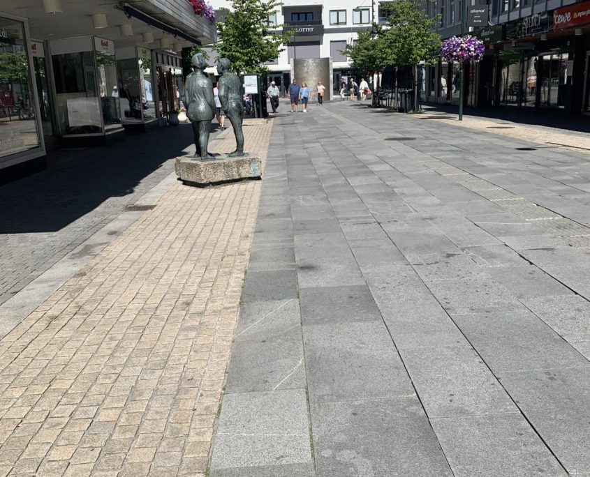 Noorwegen Kristiansand winkelstraat