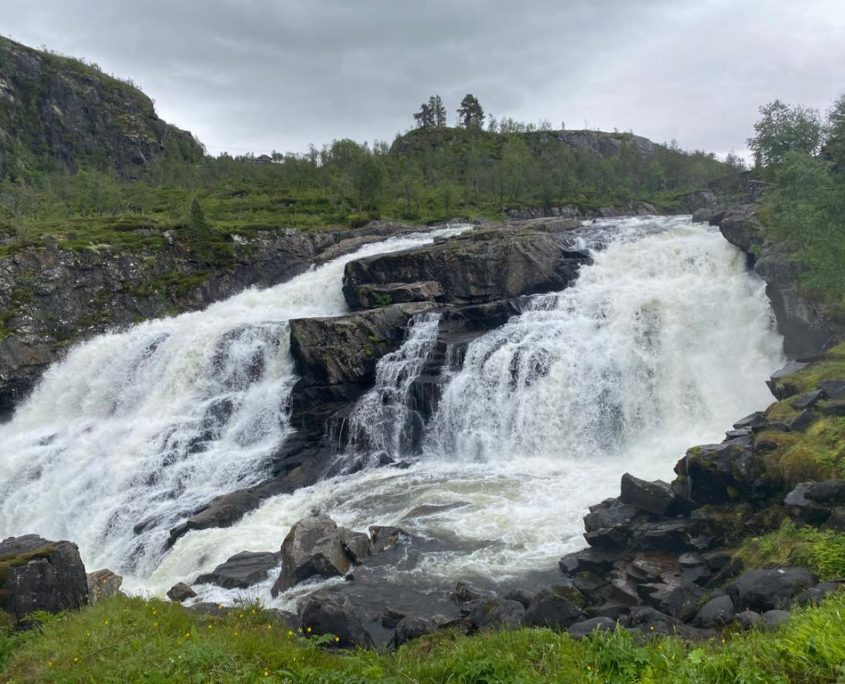 Noorwegen Vøringfossen van boven