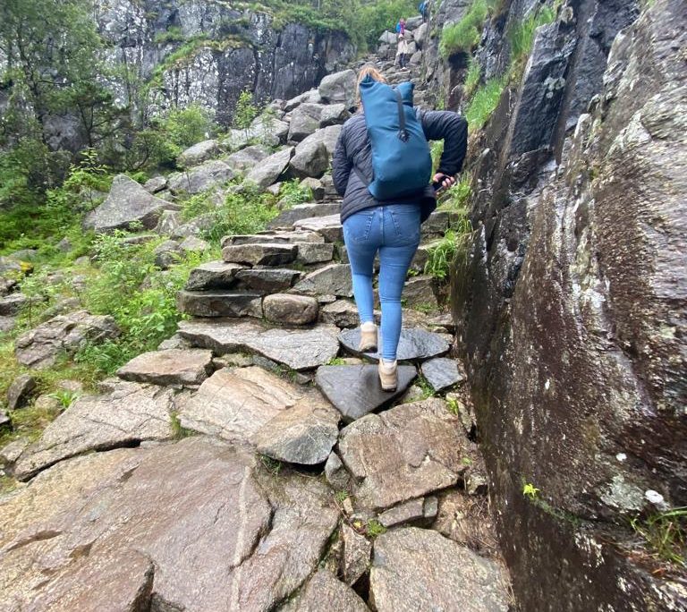 Noorwegen Wandeling naar de Preikstolen