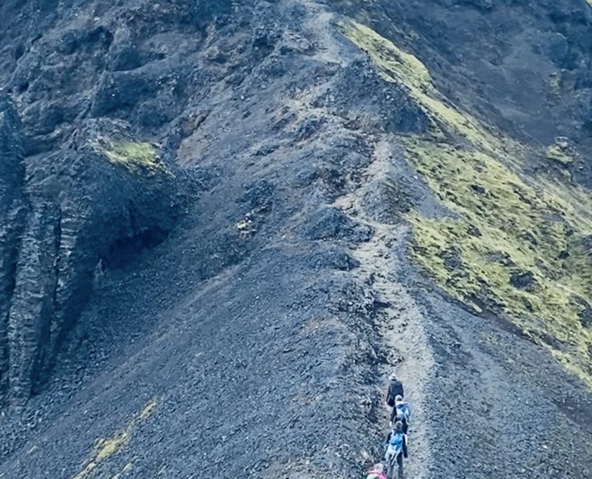 Laugavegur Groepsreis Anna Rottier - 1 aug - groep of bergpad