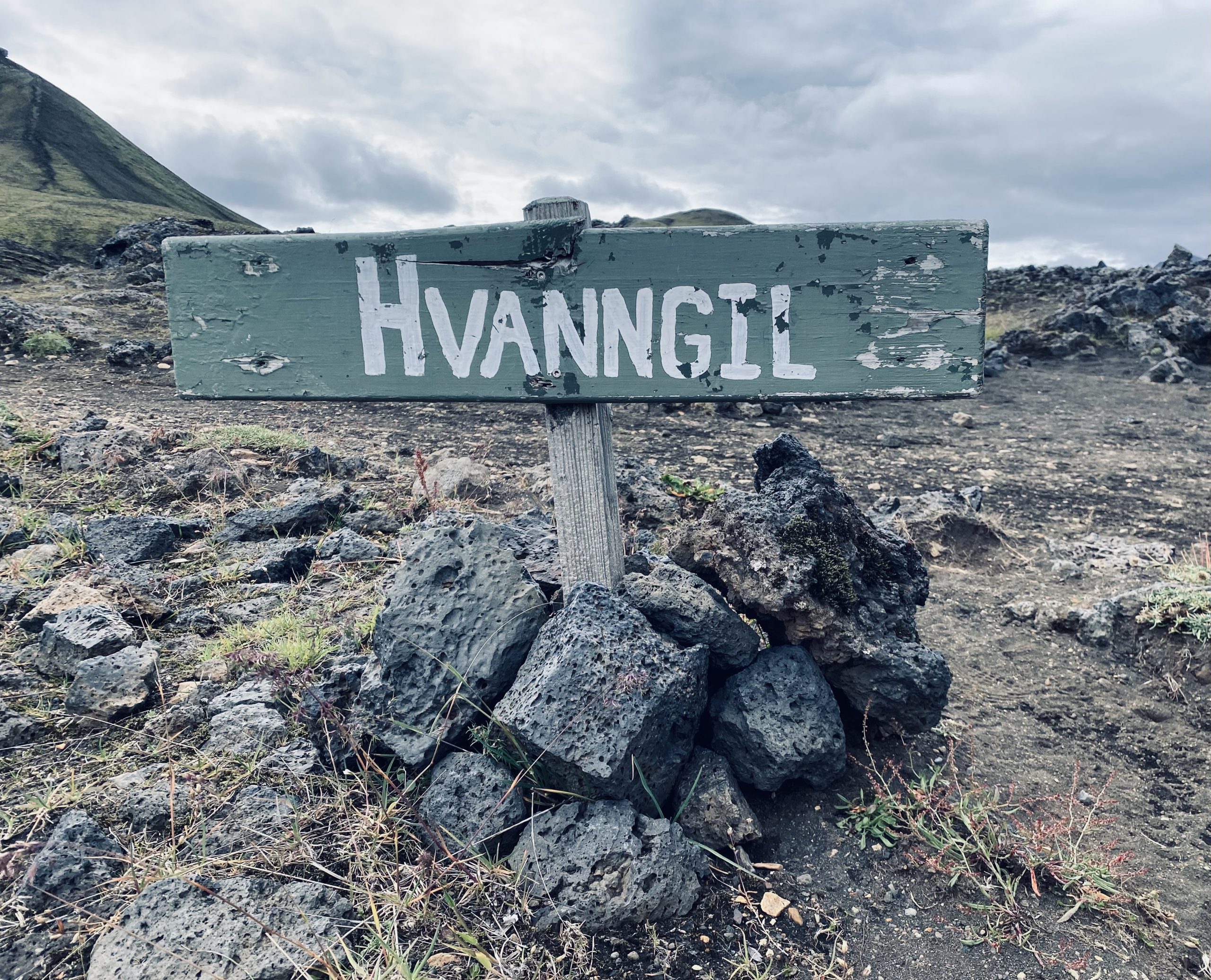 Laugavegur Groepsreis Anna Rottier - 30 juli - Hvanngil bordje