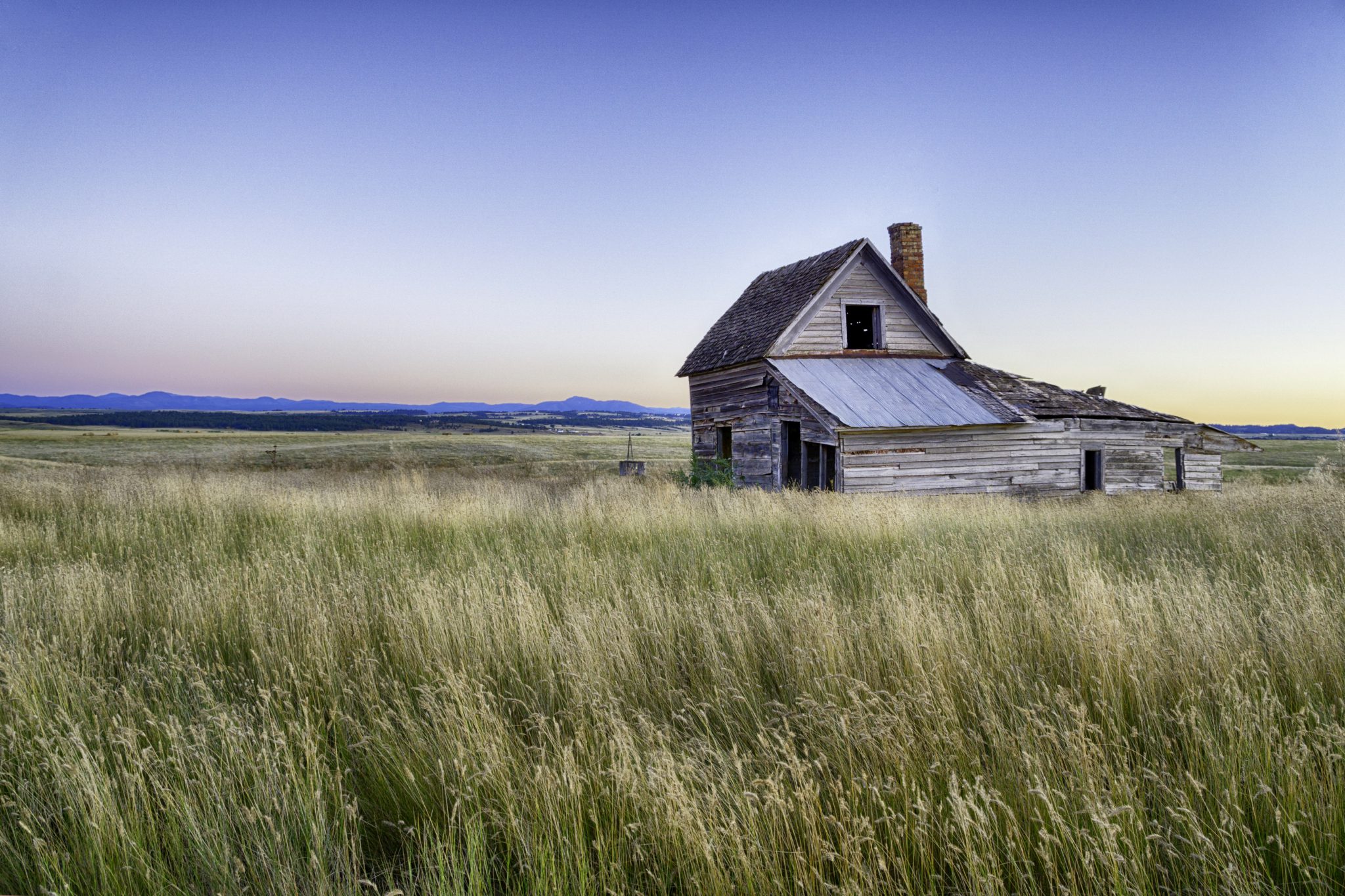 Verlaten huis in South Dakota