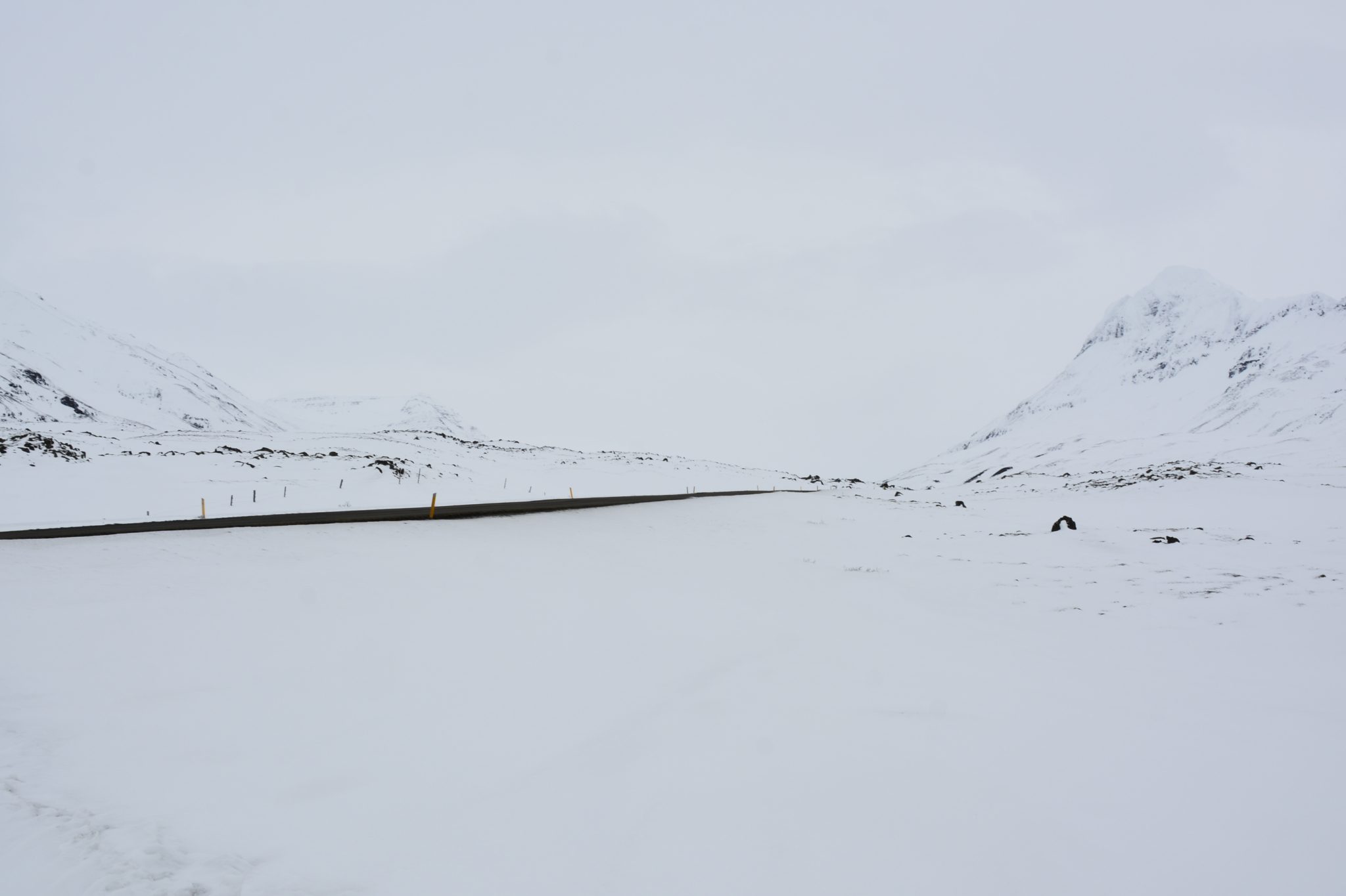IJsland in april - hoogvlakte tussen Glaembaer en Varmahlið