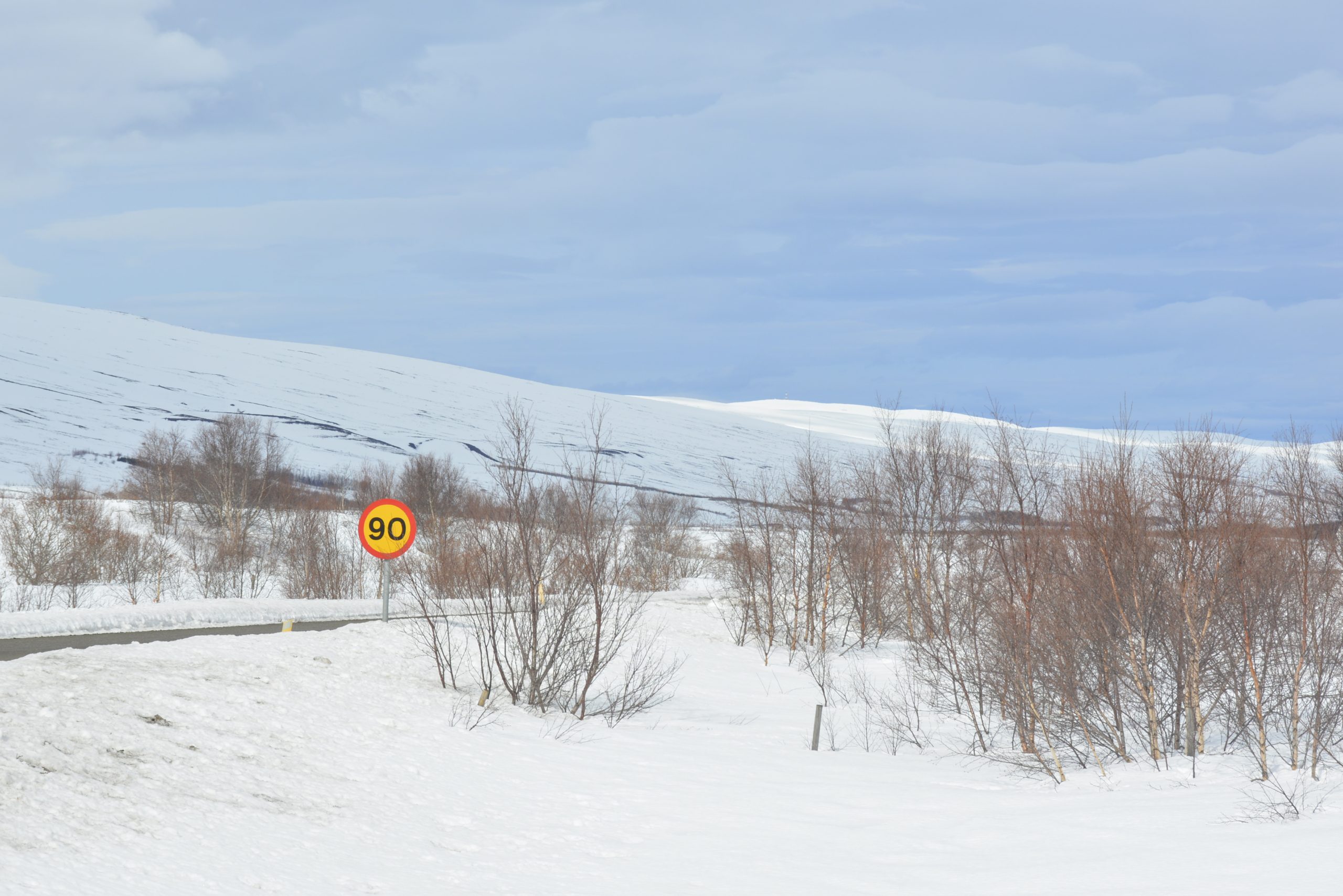 Weg tussen Akyreyri en Godafoss