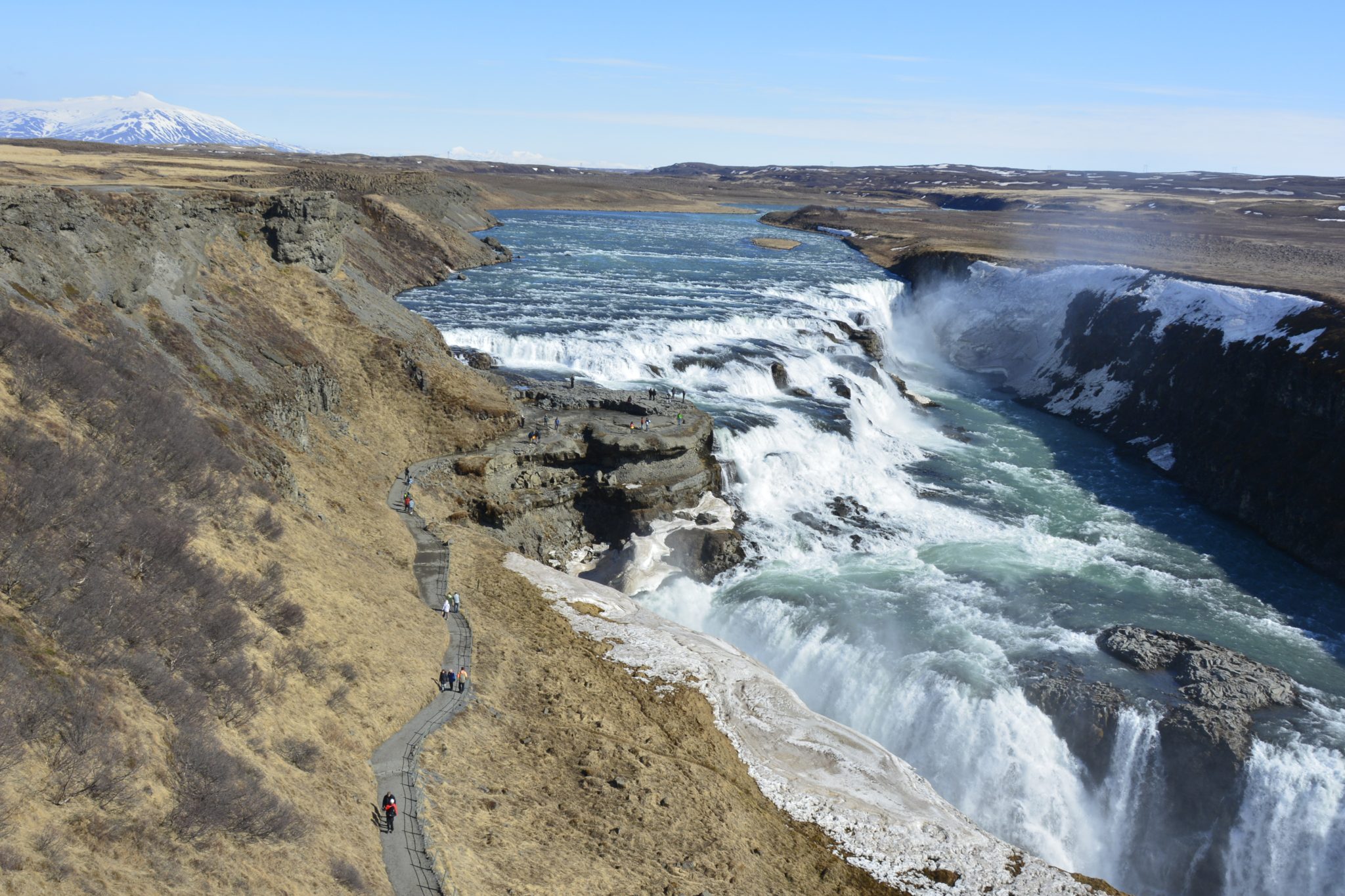 IJsland in april - Gullfoss