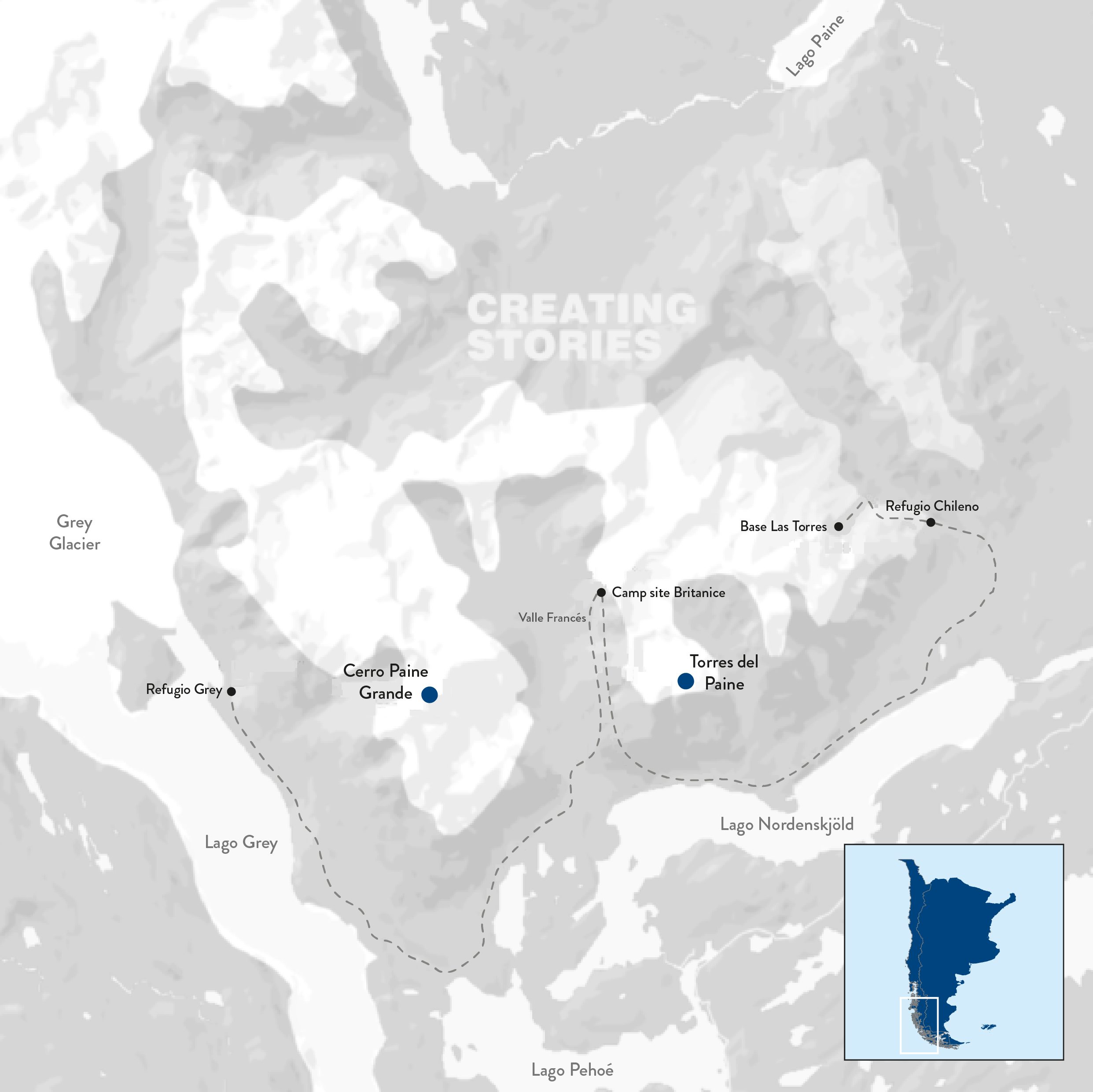 W-trek Torres del Paine – Patagonië