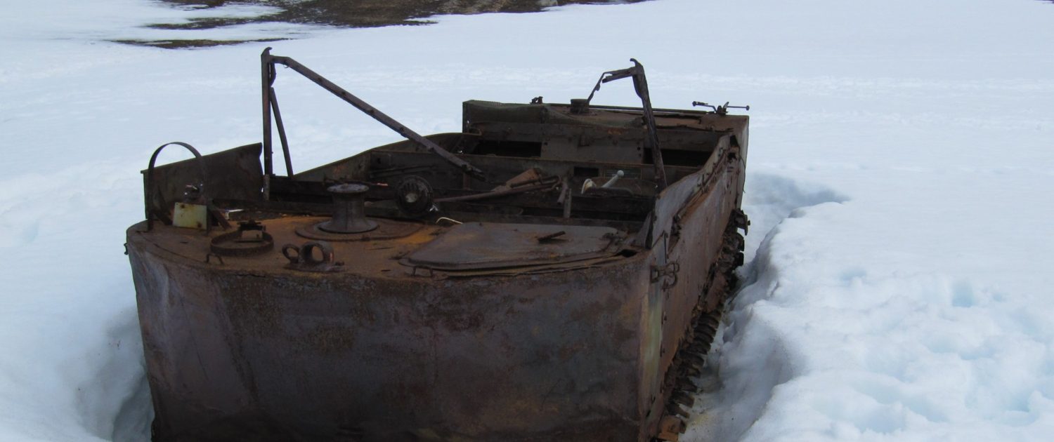 Rusty remains of Jan Mayen history